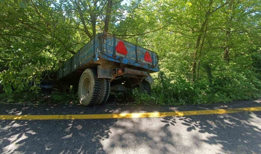 Kuşçular köyü yakınlarında meydana gelen bir traktör kazası bölge halkını