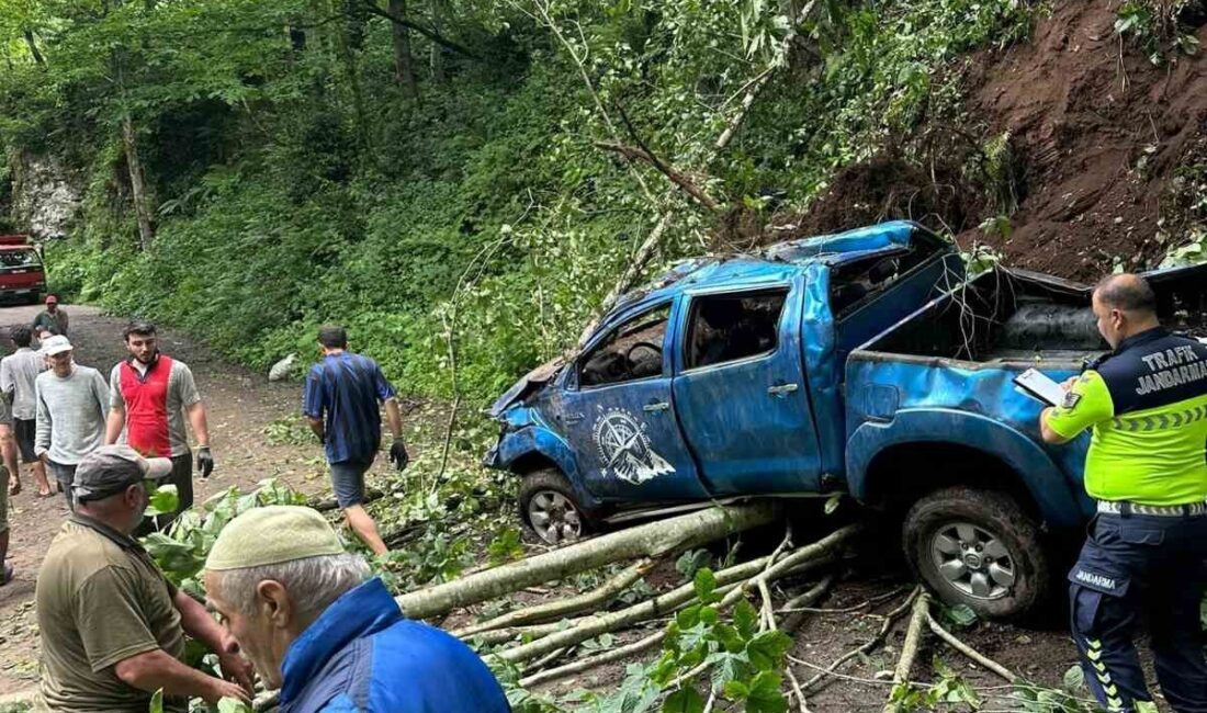 Rize’de bir kamyonetin uçuruma yuvarlanması sonucu karı koca çift hayatını
