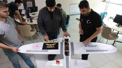Hatay şehrindeki üniversite öğrencileri tarafından geliştirilen ANKA İnsansız Hava Aracı