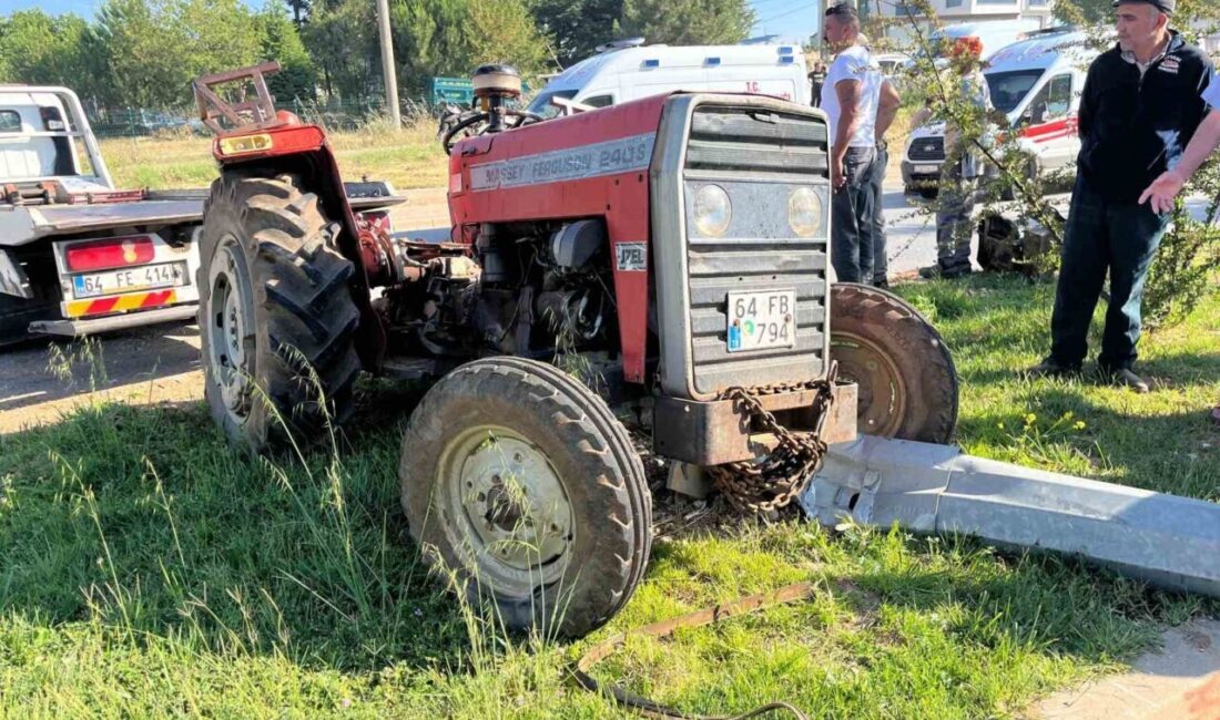 Uşak’ta meydana gelen trafik kazasında, 1’i sürücü olmak üzere toplam