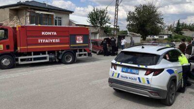 Konya’da, rutin trafik kontrolleri yapan polis ekiplerince takip edilen bir