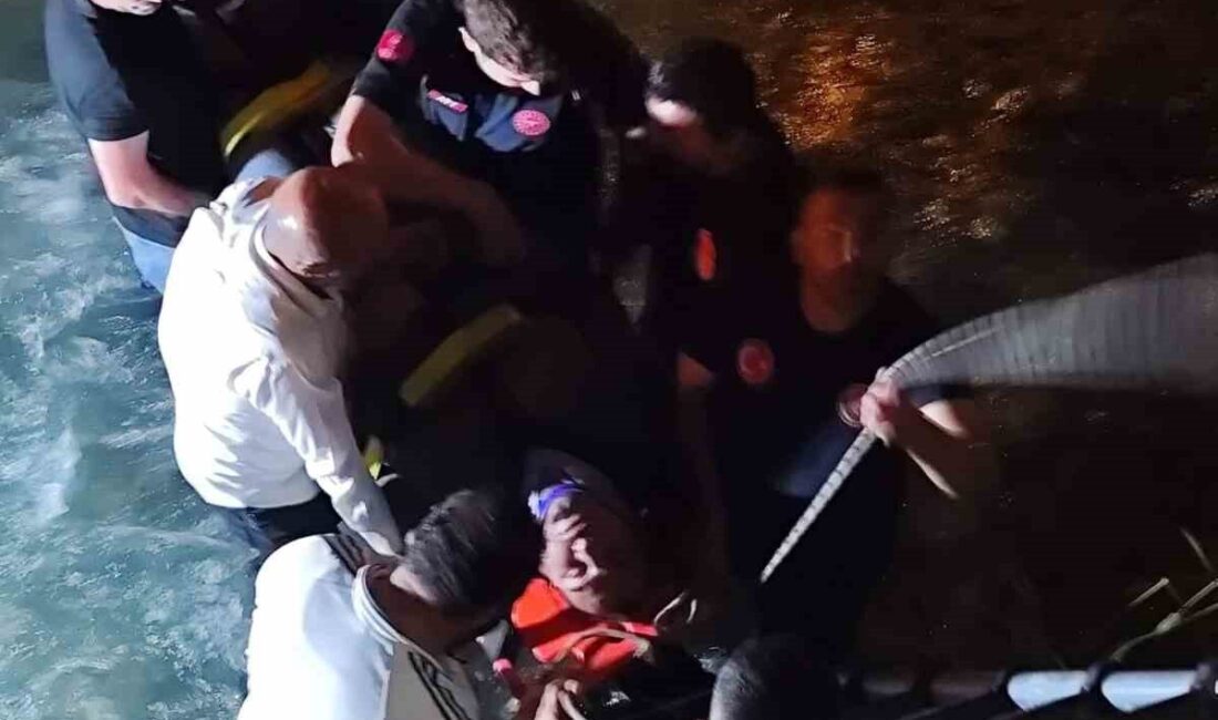 Van’ın Edremit ilçesinde bir kapalı kasa kamyonetin dereye düşmesi sonucunda