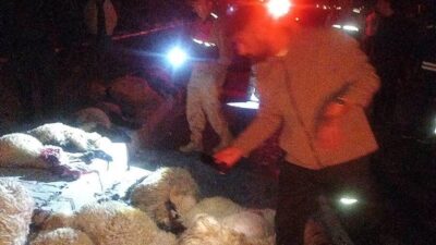 Van’ın Gürpınar ilçesinde meydana gelen bir trafik kazasında, otomobilin bir