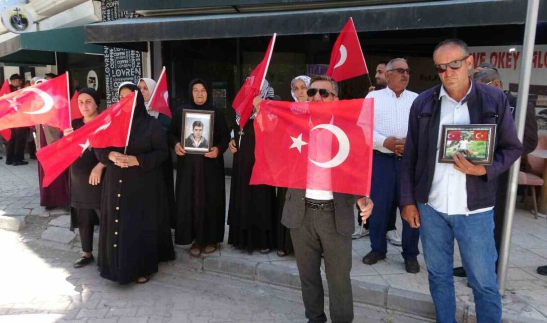 Van’da, terör örgütü PKK tarafından çocukları dağa kaçırılan ailelerin düzenlediği