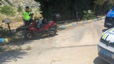 Bilecik’te bir motosiklet sürücüsü, Vezirhan beldesi D-650 karayolu üzerinde bulunan