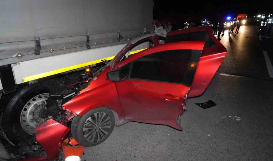 TEM Otoyolu Edirne gişelerine 3 kilometre kala meydana gelen bir