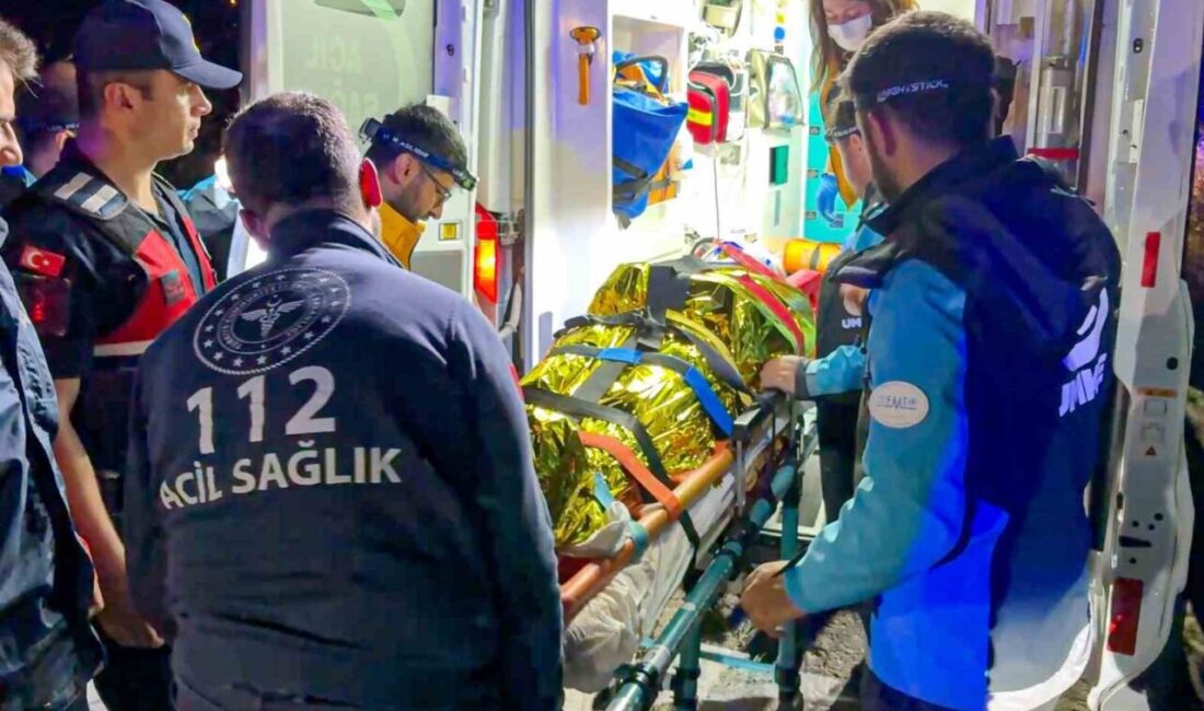 Çorum’da, yamaç paraşütüyle havadayken kontrolden çıkarak dere yatağına düşen bir