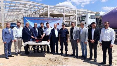 Bursa’nın Yenişehir ilçesinde Jandarma’nın yeni hizmet binasının temeli için gerçekleştirilen