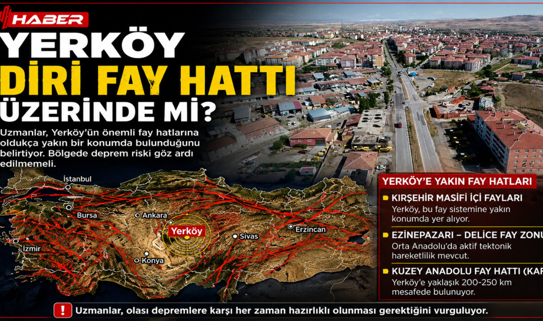 Son günlerde Türkiye’deki diri fay hatları yeniden gündeme gelirken, Yozgat’ın