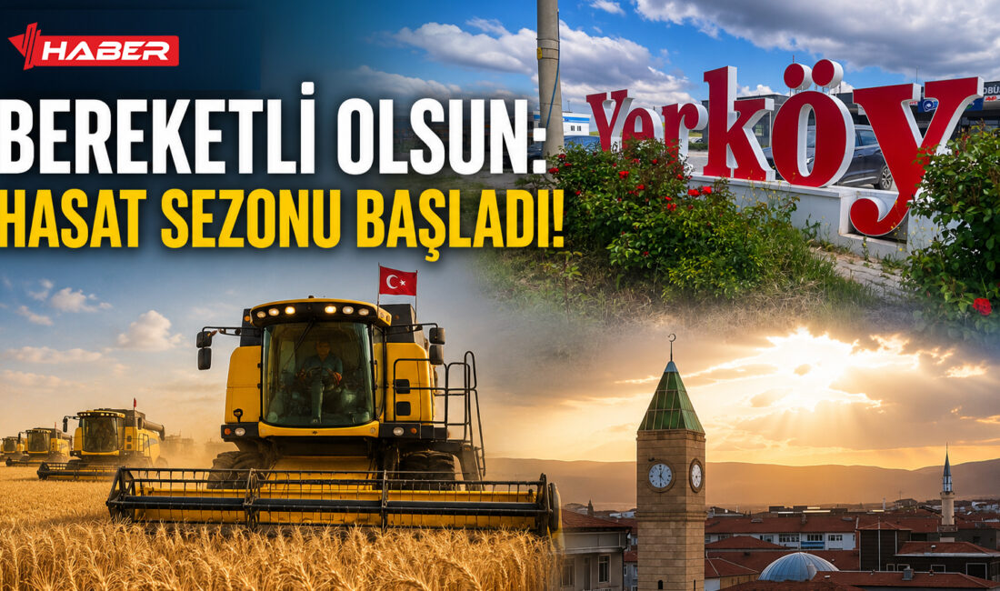 Yozgat genelinde tarım üreticilerinin merakla beklediği hububat hasat dönemi, Yerköy