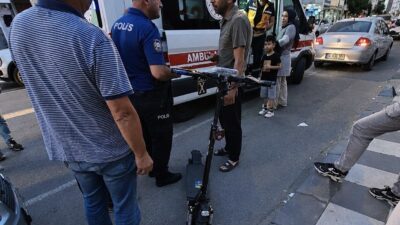 Muratlı ilçesinde meydana gelen bir kazada, yola dökülen yağ nedeniyle