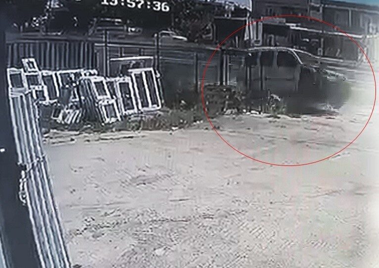 Ergene ilçesinde meydana gelen trafik kazasında, bir hafif ticari aracın