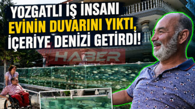 İzmir’de yaşayan Yozgatlı bir iş insanı, evindeki boş duvara bakmaktan