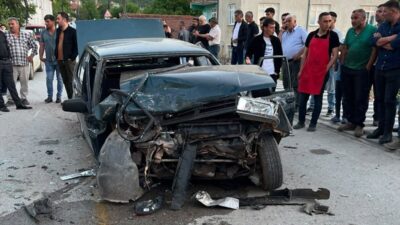 Aydıncık ilçesinin Danlıdağ Mahallesi’nde meydana gelen kaza, freni patlayan bir