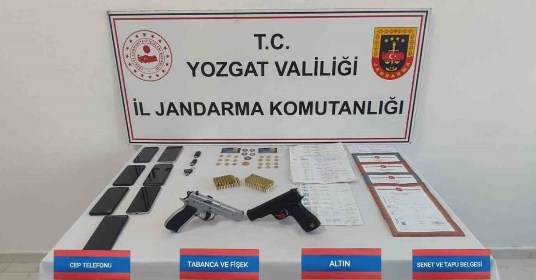 Yozgat İl Jandarma Komutanlığı ekipleri, tefecilere yönelik bir operasyon düzenleyerek