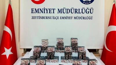 İstanbul Zeytinburnu’nda gerçekleştirilen operasyonda toplam 11 bin 60 adet sentetik