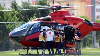 Darende ilçesinde 22 yaşındaki bir genç yüksekten düşerek yaralandı. Genç,