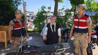 Siverek ilçesinde yaklaşık 3 ay önce çalınan bir motosiklet, Jandarma