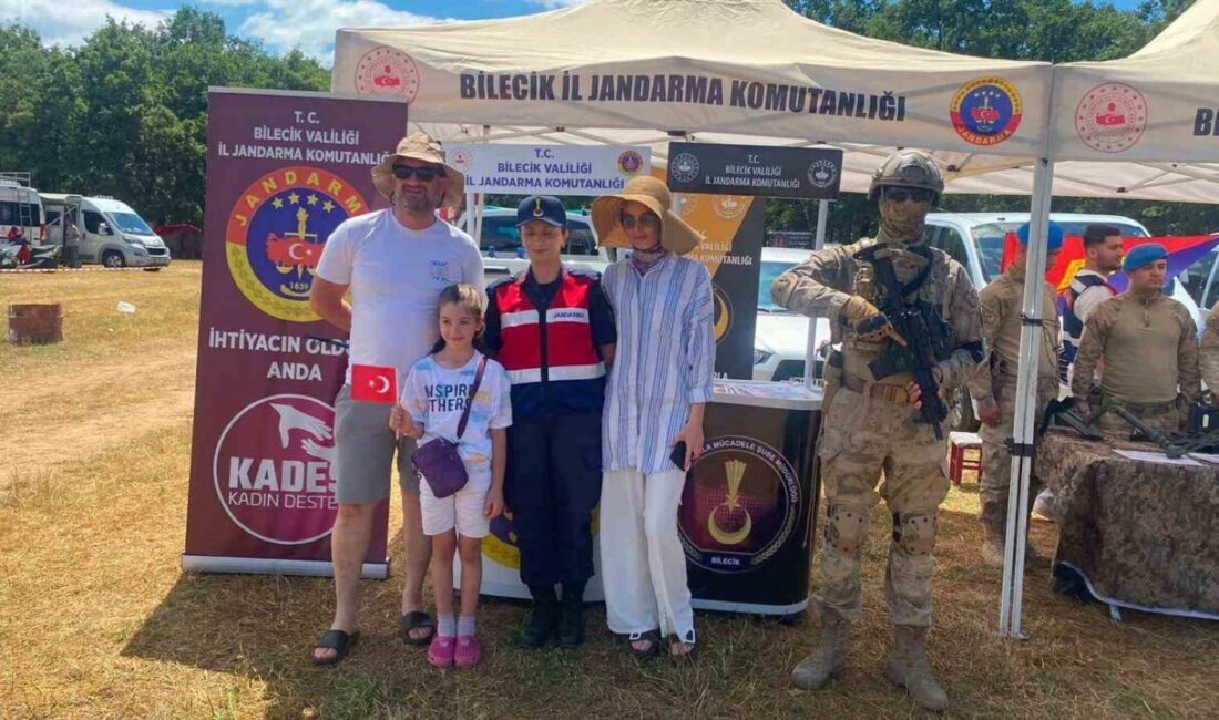 Bilecik’in Pazaryeri ilçesinde düzenlenen festivale 350 karavanın katılımı, Jandarma’nın sıkı