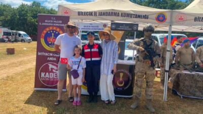 Bilecik’in Pazaryeri ilçesinde düzenlenen festivale 350 karavanın katılımı, Jandarma’nın sıkı