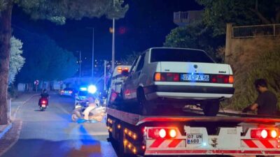 Antalya’nın Gazipaşa ilçesinde bir sürücü, alkollü araç kullanırken yakalandı ve