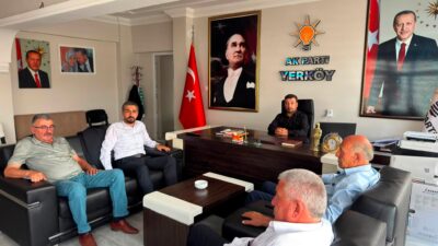 AK Parti Merkez İlçe Başkanı Şimşek ve Beraberindeki Heyetten Yerköy