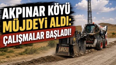 Muhtar Veli Şahin Müjdeyi Verdi: Alt Yapı Çalışmaları Hızla Devam