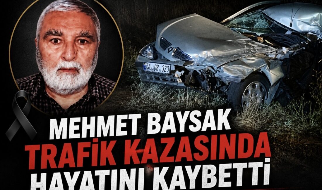  Yaylaözü köyü sakinlerinden Mehmet Baysak, Çiçekdağı ilçesinde geçirdiği elim bir