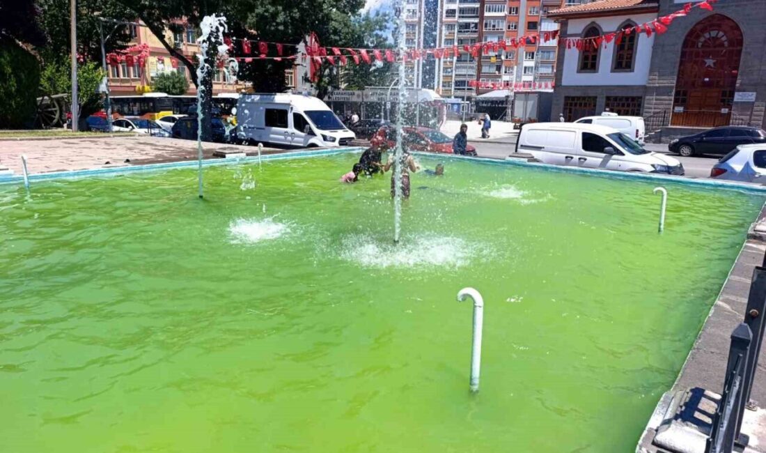 Afyonkarahisar’da, sıcak hava nedeniyle bunalan 4 ile 10 yaş arası