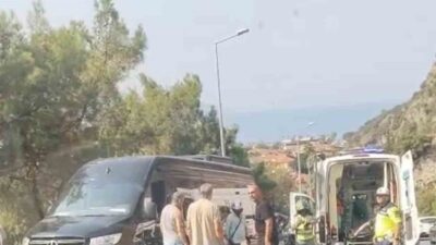 Fethiye ilçesinde meydana gelen zincirleme trafik kazasında, ağabeyinin kullandığı araçtan