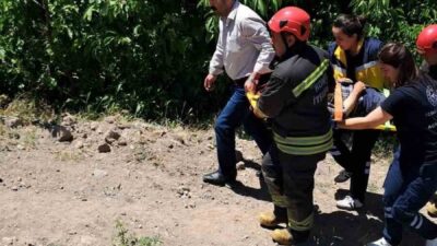 Seydişehir ilçesinde yaşanan bir olayda, kiraz toplamak için çıktığı ağacın