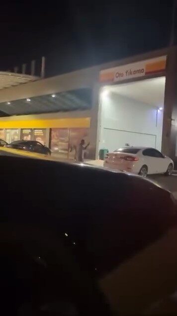 Bursa şehrinde, Demirtaş Dumlupınar Mahallesi’ndeki bir akaryakıt istasyonunda meydana gelen