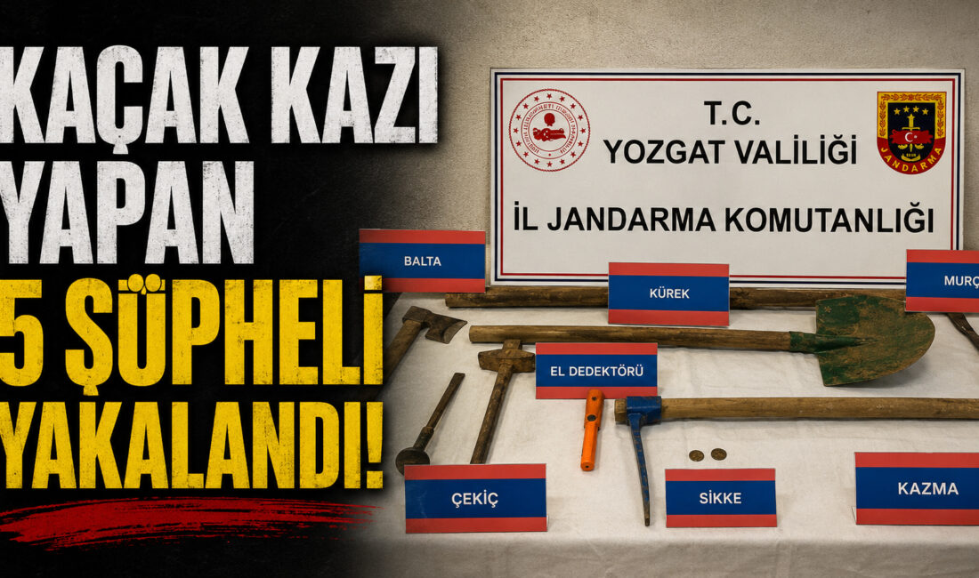 Yozgat’ta jandarma ekiplerinin tarihi eser kaçakçılarına yönelik gerçekleştirdiği başarılı operasyonda,