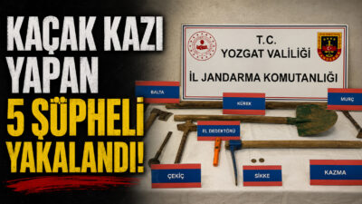 Yozgat’ta jandarma ekiplerinin tarihi eser kaçakçılarına yönelik gerçekleştirdiği başarılı operasyonda,