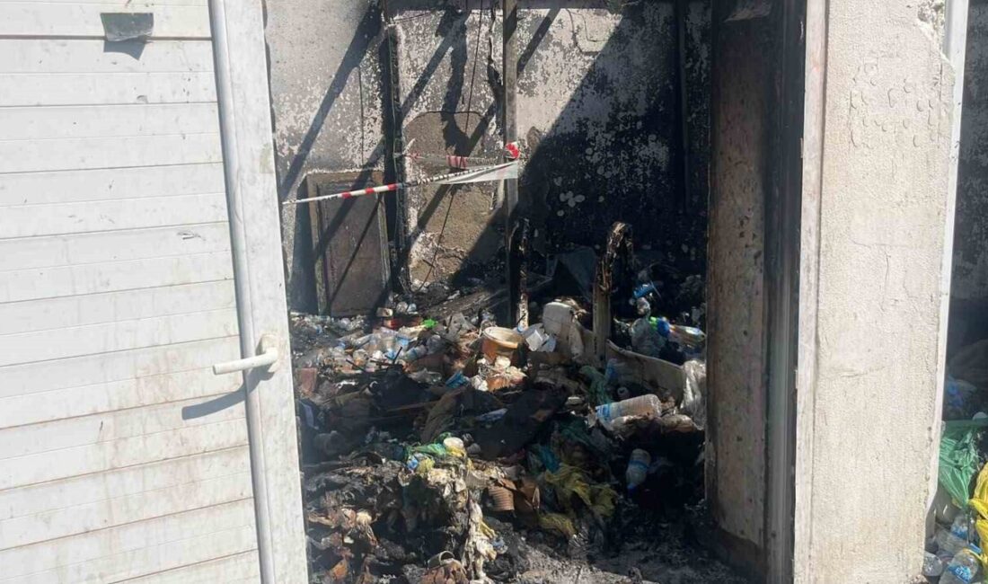 Alanya ilçesinde bulunan bir 5 yıldızlı otelin geri dönüşüm deposunda