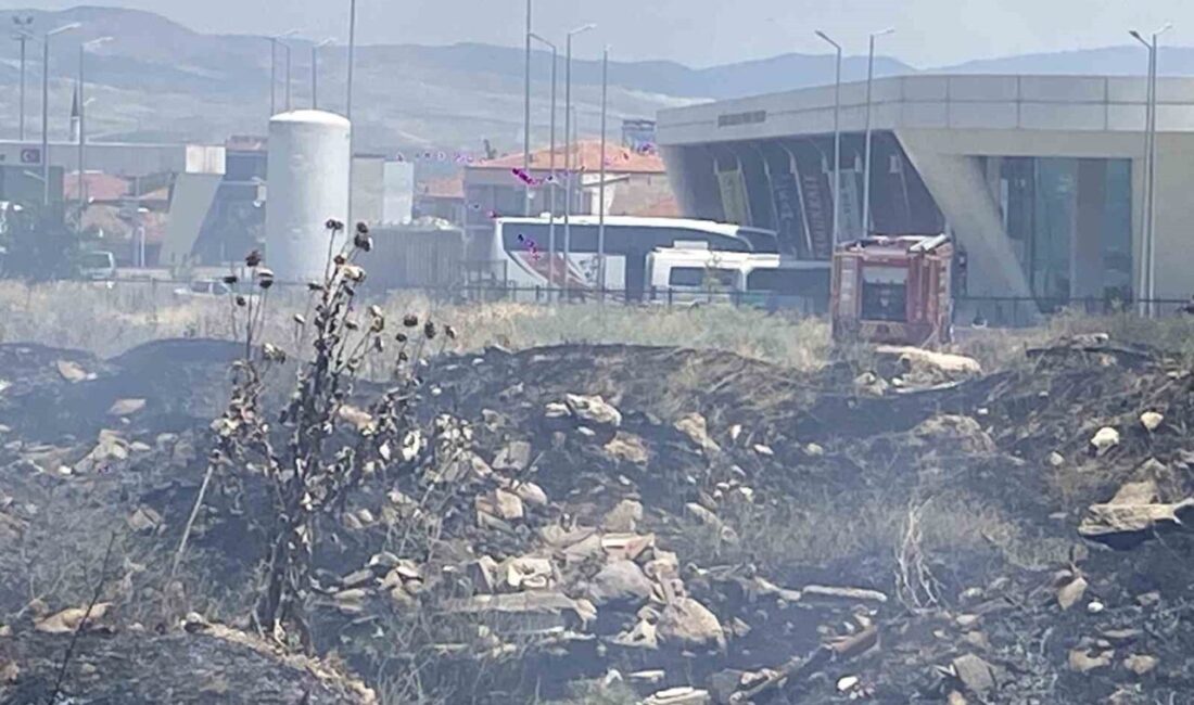 Alaşehir ilçesinde meydana gelen ot yangını büyük endişeye yol açtı.