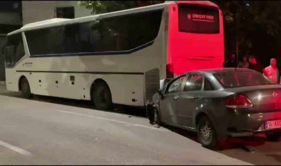 Bursa’nın Yıldırım ilçesinde alkollü olduğu belirlenen bir sürücü, aracın kontrolünü