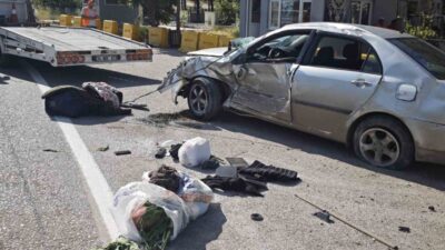 Amasya’nın Merzifon ilçesinde meydana gelen trafik kazasında, 7 yaşındaki bir