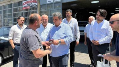 Kırşehir’de bulunan Anahtar Parti’nin il başkanı Cemal Kaya, esnafın karşı