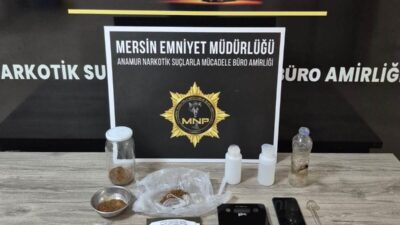 Anamur ilçesinde narkotik ekipleri tarafından gerçekleştirilen operasyonda uyuşturucu madde, hassas