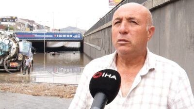 Ankara’da meydana gelen şiddetli yağmur sonucunda Altındağ bölgesinde bulunan bir