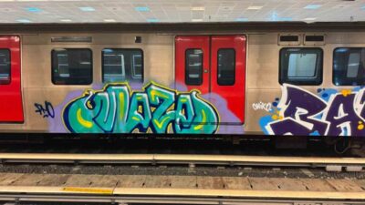 Ankara’nın Sincan ilçesinde bulunan bir metro durağına gece saatlerinde izinsiz