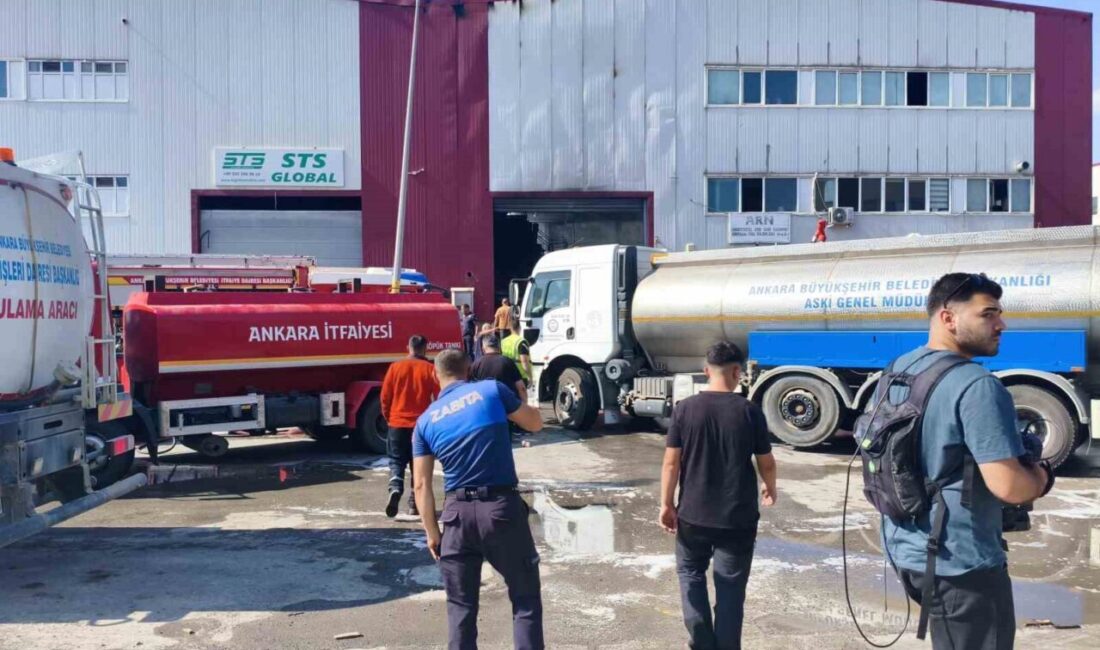 Ankara’nın Kahramankazan ilçesinde, atık geri kazanımı yapan bir kimyasal ürün