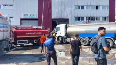 Ankara’nın Kahramankazan ilçesinde, atık geri kazanımı yapan bir kimyasal ürün