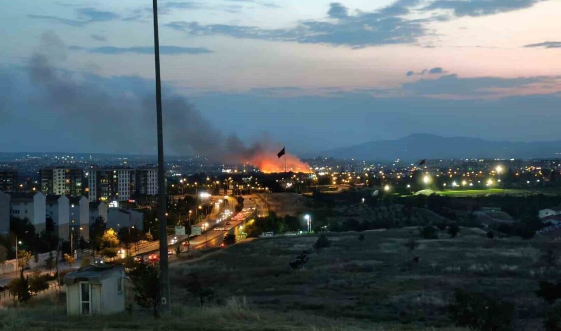 Ankara’nın Etimesgut ilçesinde büyük çapta bir otluk arazide yangın çıktı.