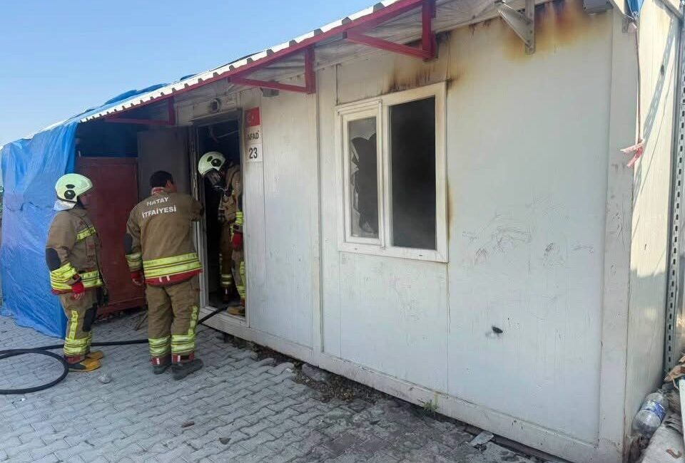 Antakya ilçesinde yer alan Bursa Kütahya Konteyner Kent’te meydana gelen