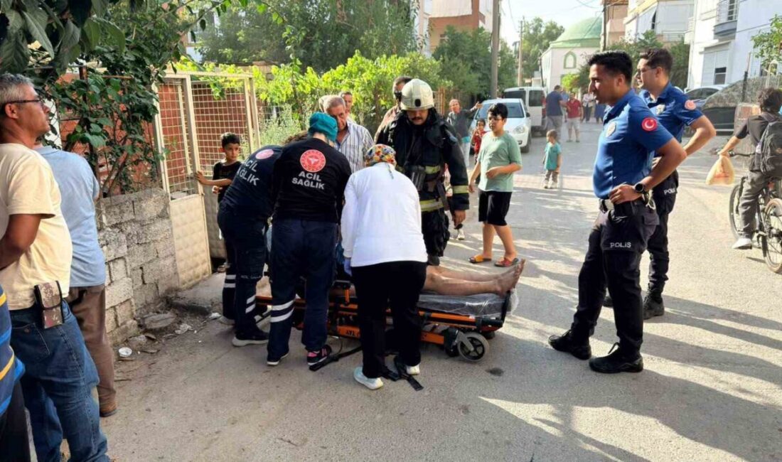Antalya’nın Serik ilçesinde bir evde meydana gelen yangında dumandan etkilenen