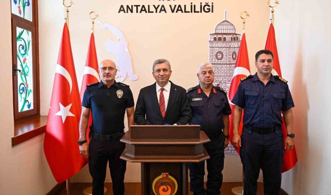 Antalya Valisi Hulusi Şahin, Haziran ayında il genelinde 475 bin