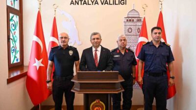 Antalya Valisi Hulusi Şahin, Haziran ayında il genelinde 475 bin