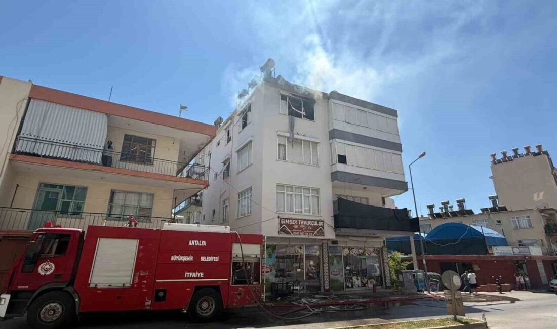Serik ilçesinde, Kökez Mahallesi Cumhuriyet Caddesi’ndeki 3 katlı bir binada